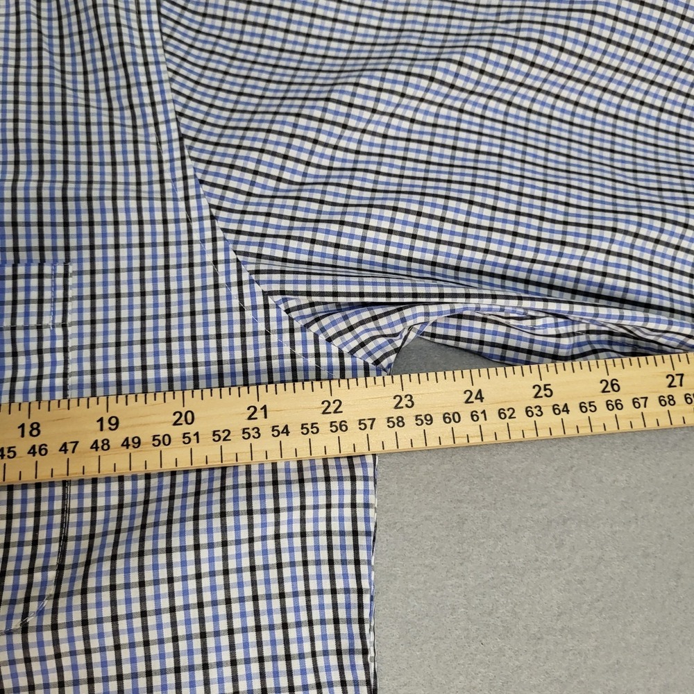 Lands End Checked Long Sleeve Button Down Casual Shirt Men's 15 1/2 (34-35) - Picture 8 of 9